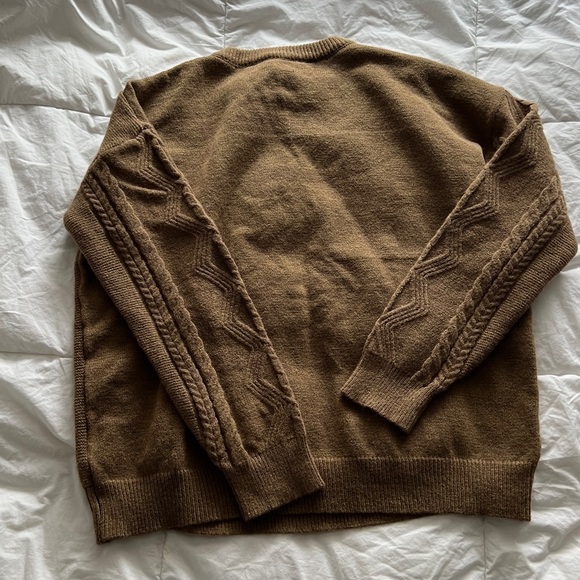 NWT SHEIN DAZY Cable Knit Drop Shoulder Sweater Size S(0) Color Mocha Brown - Picture 12 of 15